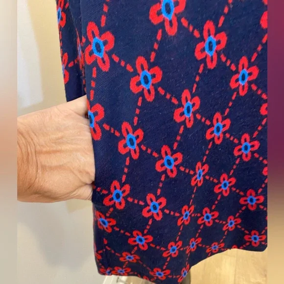 Betsey Johnson Navy and Red Mini Dress or Tunic fits medium - Picture 9 of 12